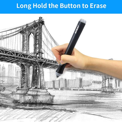 AFMAT Electric Eraser for Drawing, Battery Operated Eraser with 140 Refills, Electric Erasers Kit for Artist, Art Erasers for Painting, Sketching, Drafting, Detailer Tool for Crafting