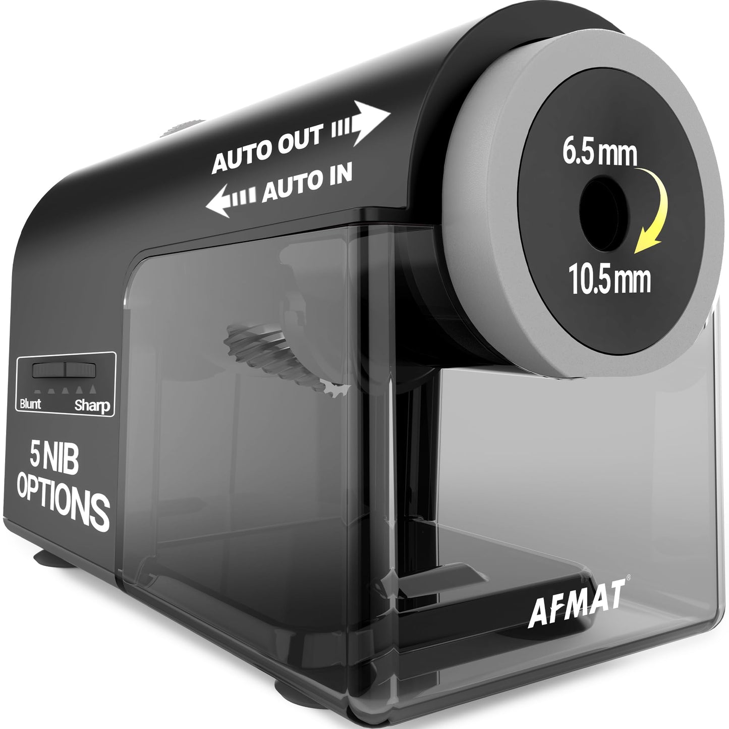 Newly Upgraded Fully Automatic Electric Pencil Sharpener,3X Longer Cutter Life, PSC5PR