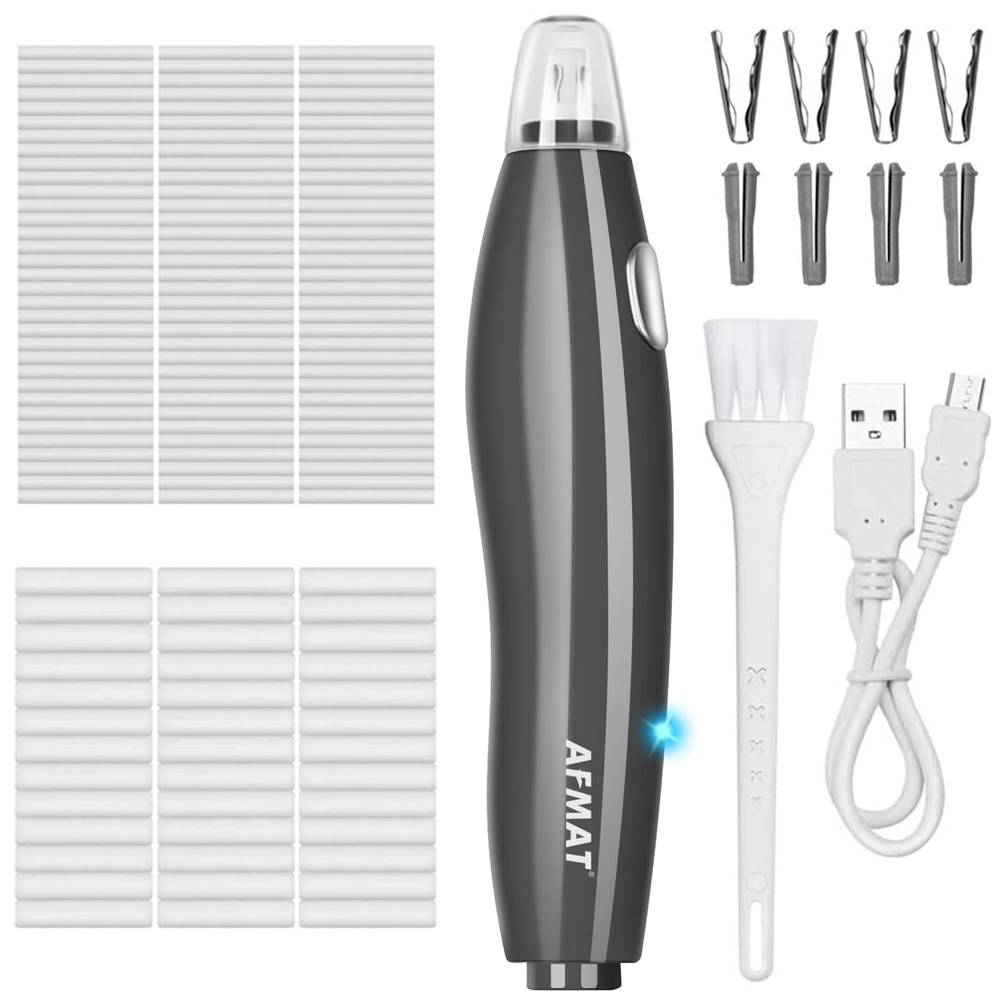 AFMAT EE04 Electric Rechargeable Electric Eraser Kit for Artists,140 Refills for Drafting