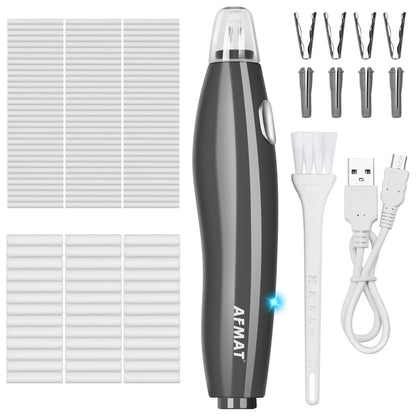 AFMAT EE04 Electric Rechargeable Electric Eraser Kit for Artists,140 Refills for Drafting