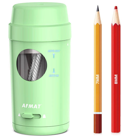 AFMAT PSX8 Fully Automatic Pencil Sharpener,Rechargeable Hands-Free Sharpeners for φ7-8mm Pencils,for Colored Pencils,for Colored Pencils