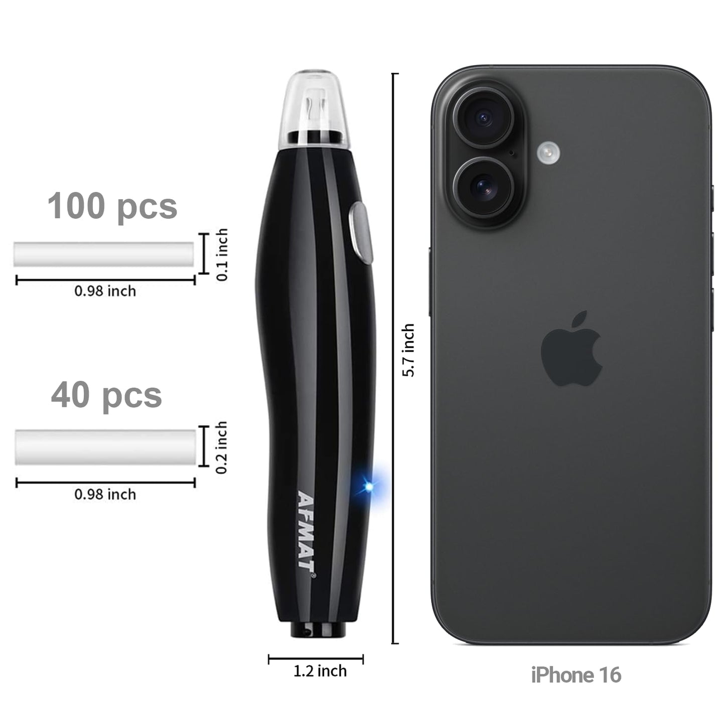 AFMAT EE04 Electric Rechargeable Electric Eraser Kit for Artists,140 Refills for Drafting