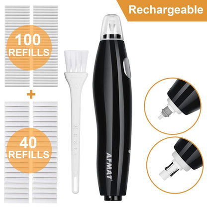 AFMAT EE04 Electric Rechargeable Electric Eraser Kit for Artists,140 Refills for Drafting