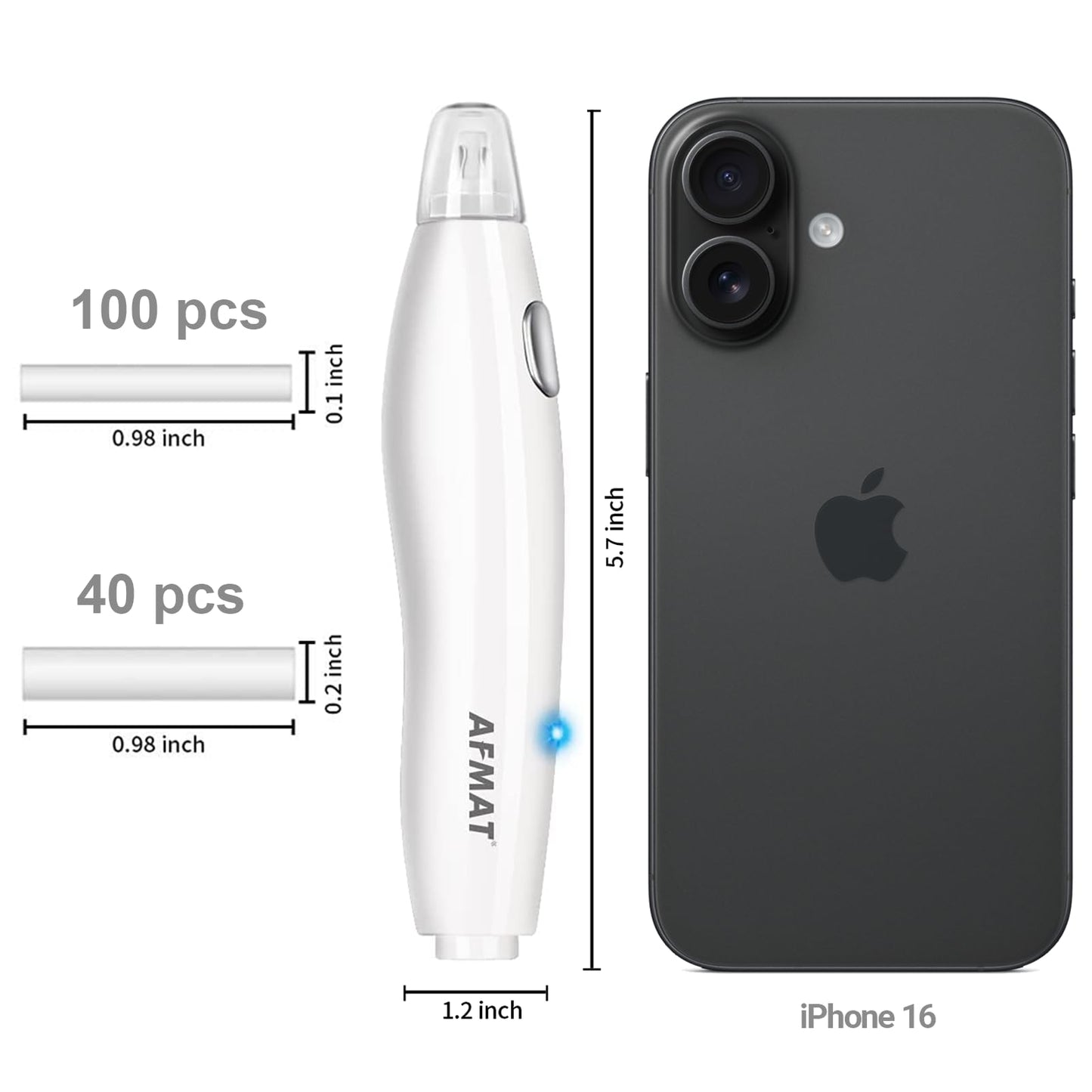 AFMAT EE04 Electric Rechargeable Electric Eraser Kit for Artists,140 Refills for Drafting