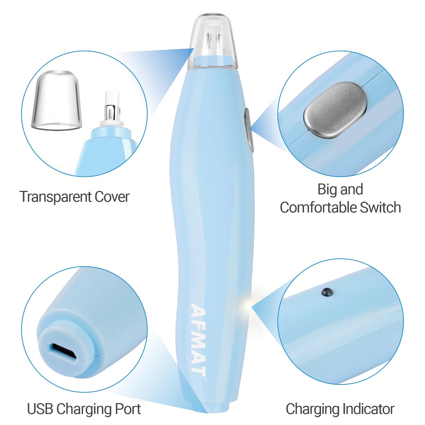 AFMAT EE04 Electric Rechargeable Electric Eraser Kit for Artists,140 Refills for Drafting