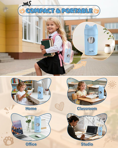 AFMAT PSX9 Cute Cat Electric Fully Automatic Pencil Sharpener for Kids,PSX9PR
