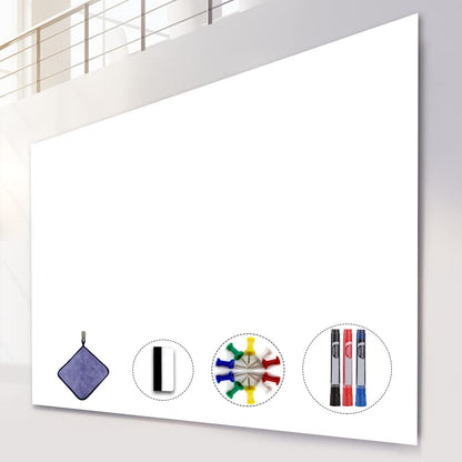 AFMAT Dry Erase Board Sticker, 48 x 36 inches White Board Wallpaper,3 Markers