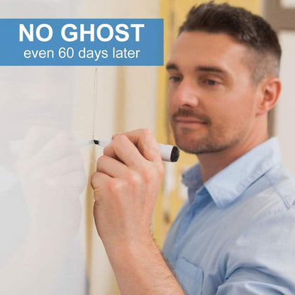AFMAT Dry Erase Board Sticker, 48 x 36 inches White Board Wallpaper,3 Markers