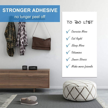 AFMAT Dry Erase Board Sticker, 48 x 36 inches White Board Wallpaper,3 Markers