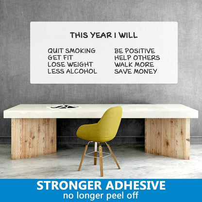 Whiteboard for Wall, 8 x 4 ft White Board Sticker