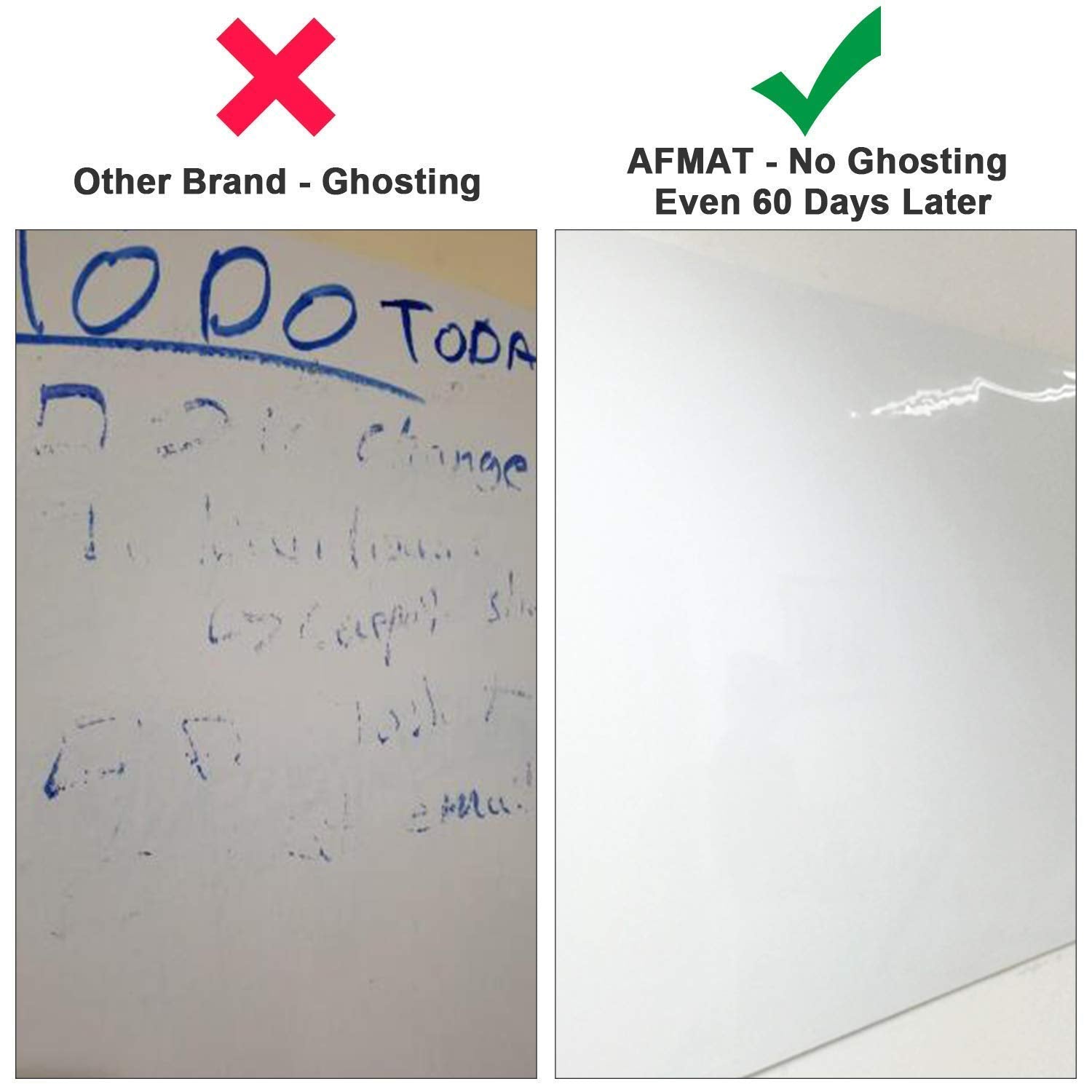 AFMAT Dry Erase Whiteboard Paper, Large White Board Stickers for Wall, 6x4ft