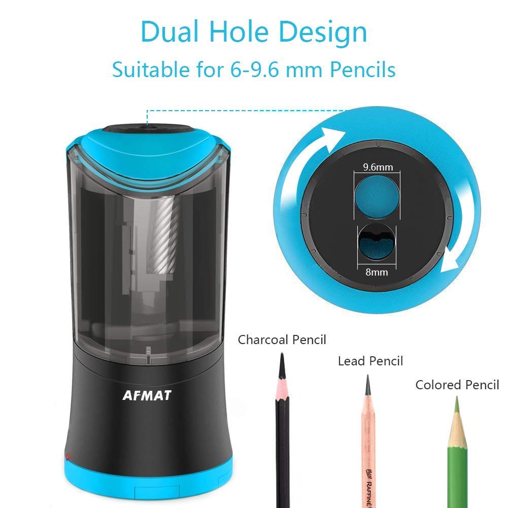 Afmat Long Point & Heavy Duty 6 Hole Electrical Pencil Sharpeners Review