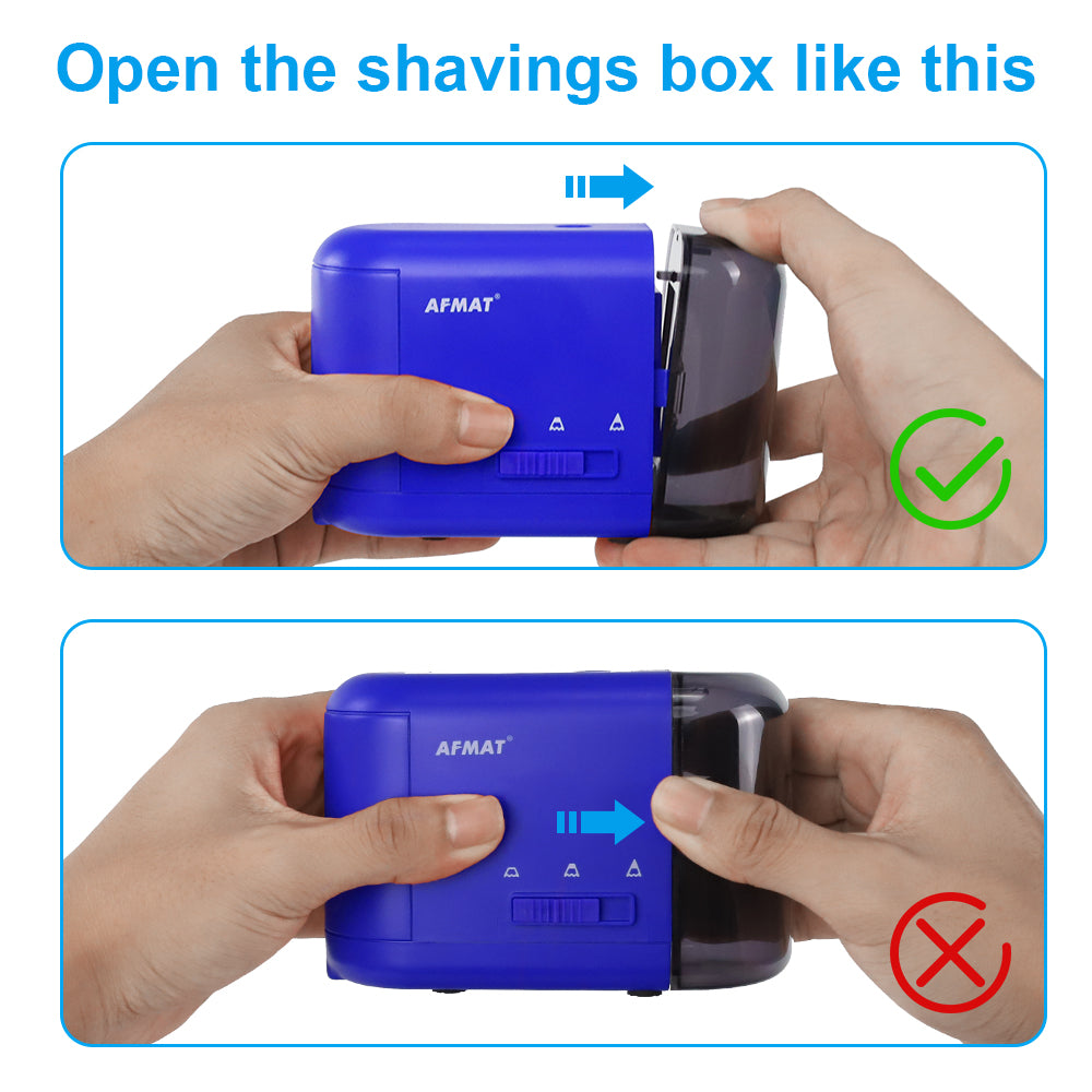 Electric Pencil Sharpener for Colored Pencils (6-8mm) with Adapter Dark Blue-PS71