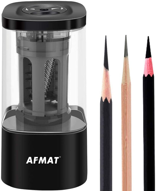 AFMAT Electric Pencil Sharpener for Colored Pencils 7-11.5mm, Auto in &  Out, Fully Automatic Rechargeable Hands-Free Pencil Sharpener for Large  Pencils, Christmas Gift, Black - Yahoo Shopping