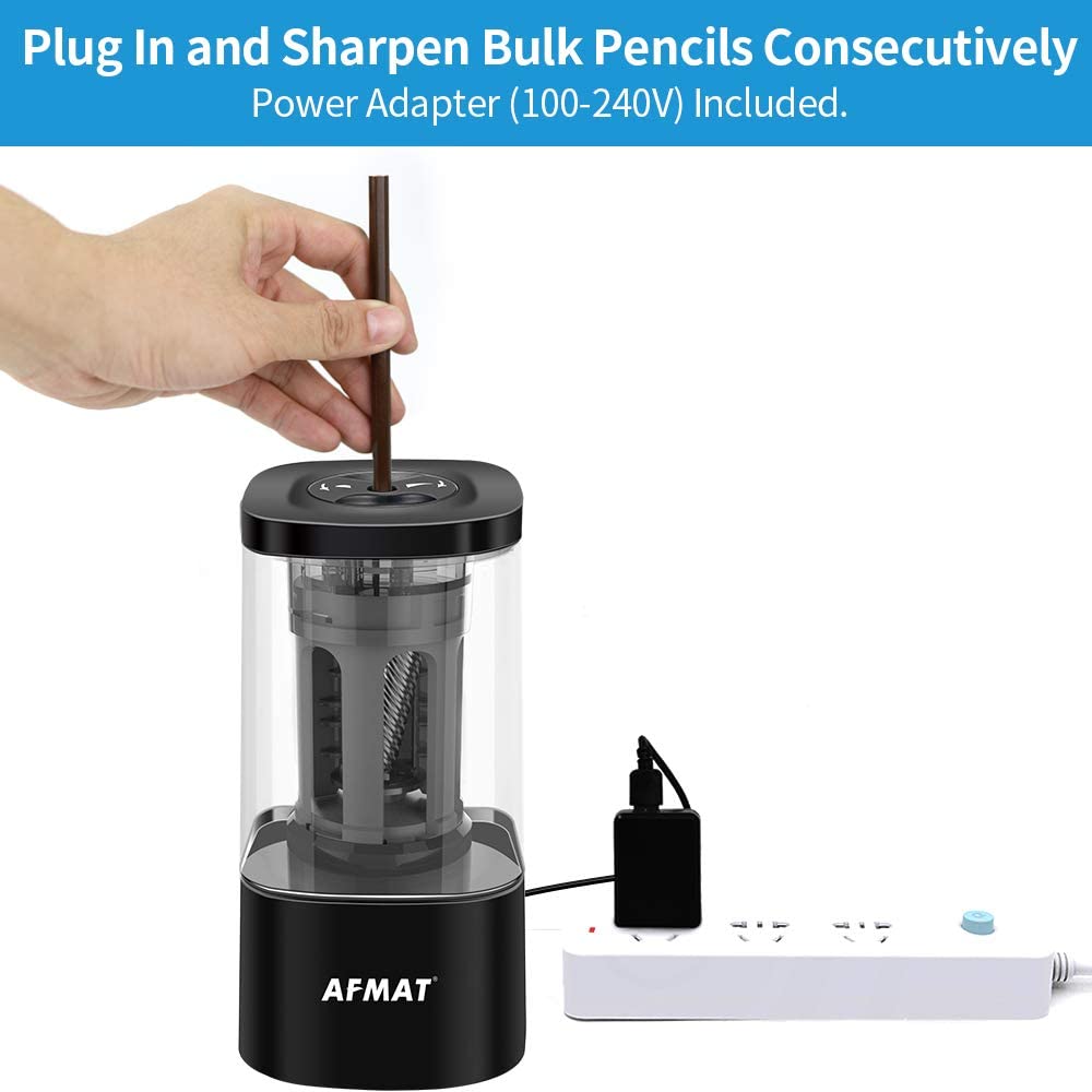 Afmat Long Point Pencil Sharpener, Charcoal Pencil Sharpener For Artists,  Artist Pencil Sharpener Electric, 25Mm Super Long Tip, 6-8.5Mm Art Pencil S  - Imported Products from USA - iBhejo