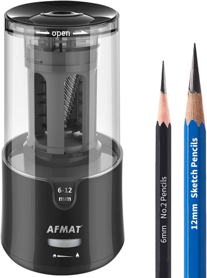Electric Long Point Pencil Sharpener for Artist Black/PSA7 Blue