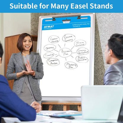 Sticky Easel Pad, 8 Pads, 25 x 30 Inches UPGRADED Anchor Chart Paper-YY03
